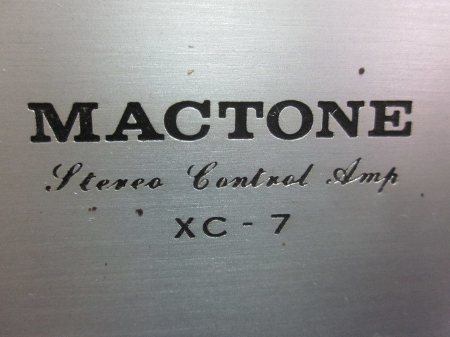 MACTONE XC-7垃圾 原文:MACTONE　XC‐７　ジャンク