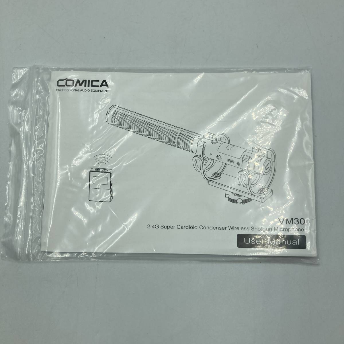 【通電確認済】COMICA VM30 ガンマイク　ワイヤレスマイク　高域ブースト 外付けマイク/Y 12725-K2_画像4