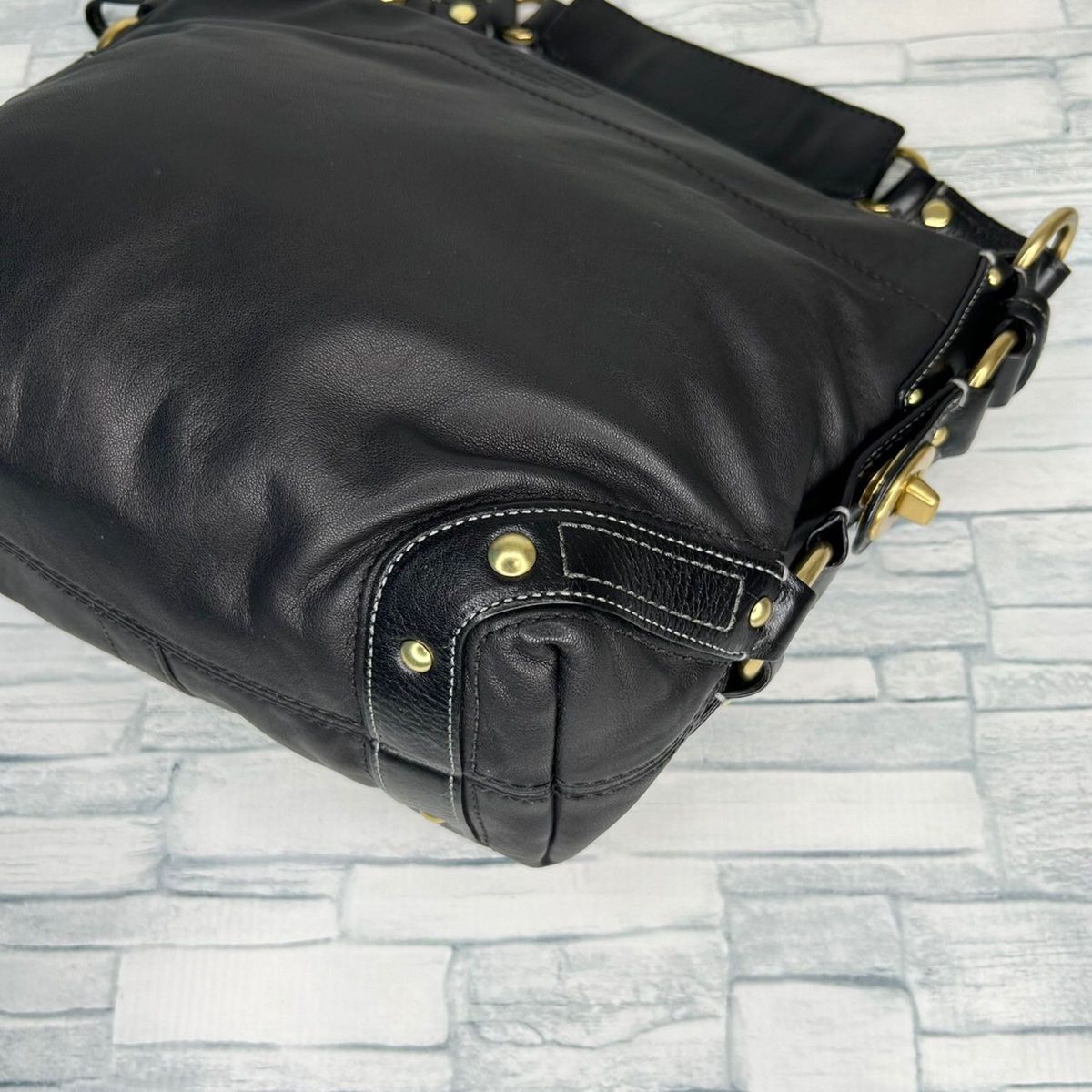 COACH コーチ レザー ショルダーバッグ ハンドバッグ|Yahoo!フリマ