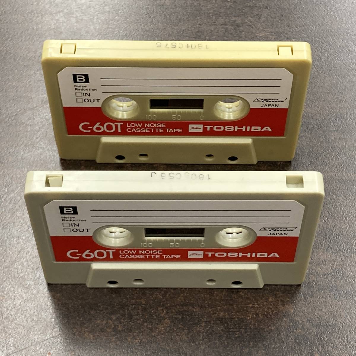 0731BT 東芝 C-60T 60分 ノーマル 2本 カセットテープ/Two TOSHIBA 60 Type I Normal Position Audio Cassette_画像2