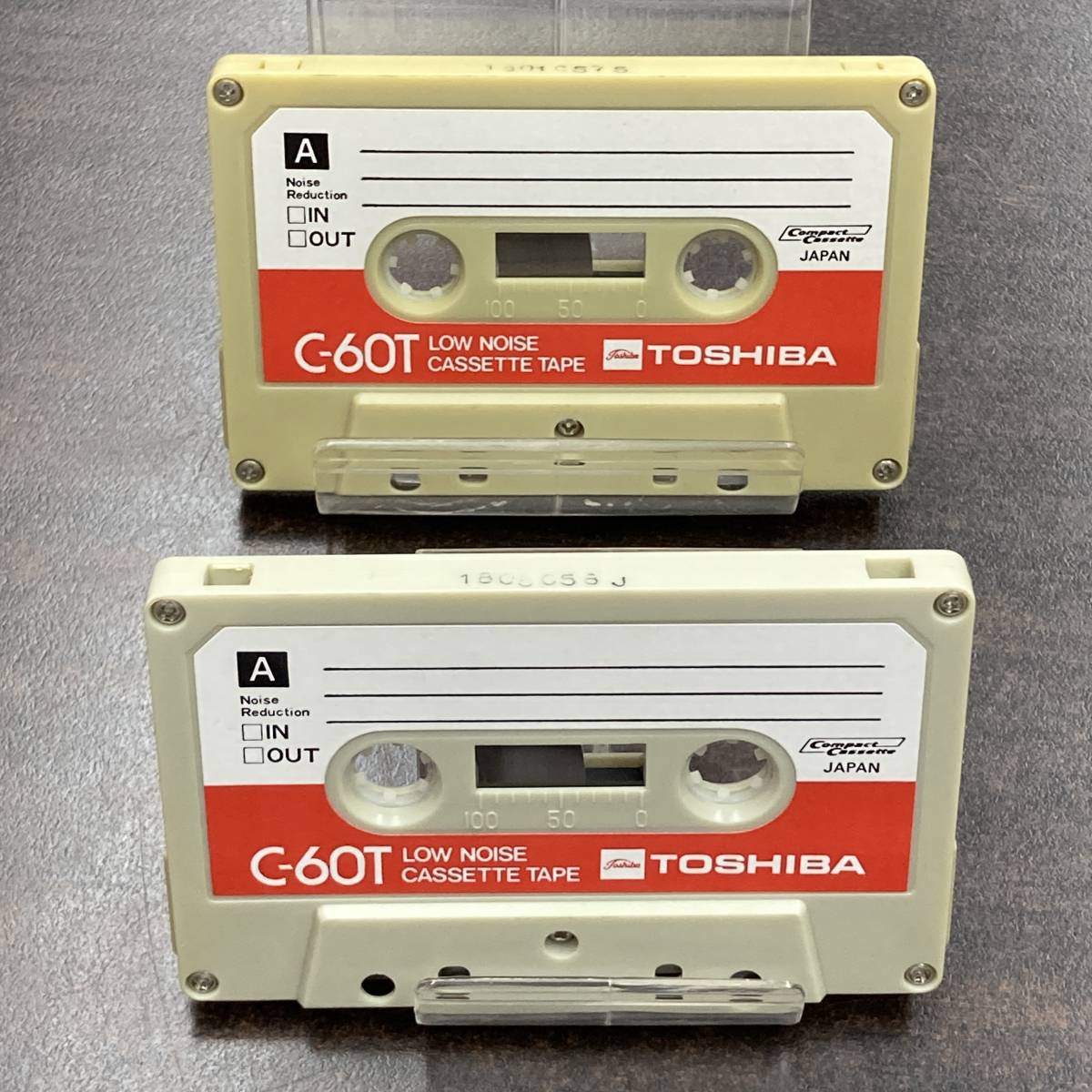 0731BT 東芝 C-60T 60分 ノーマル 2本 カセットテープ/Two TOSHIBA 60 Type I Normal Position Audio Cassette_画像1
