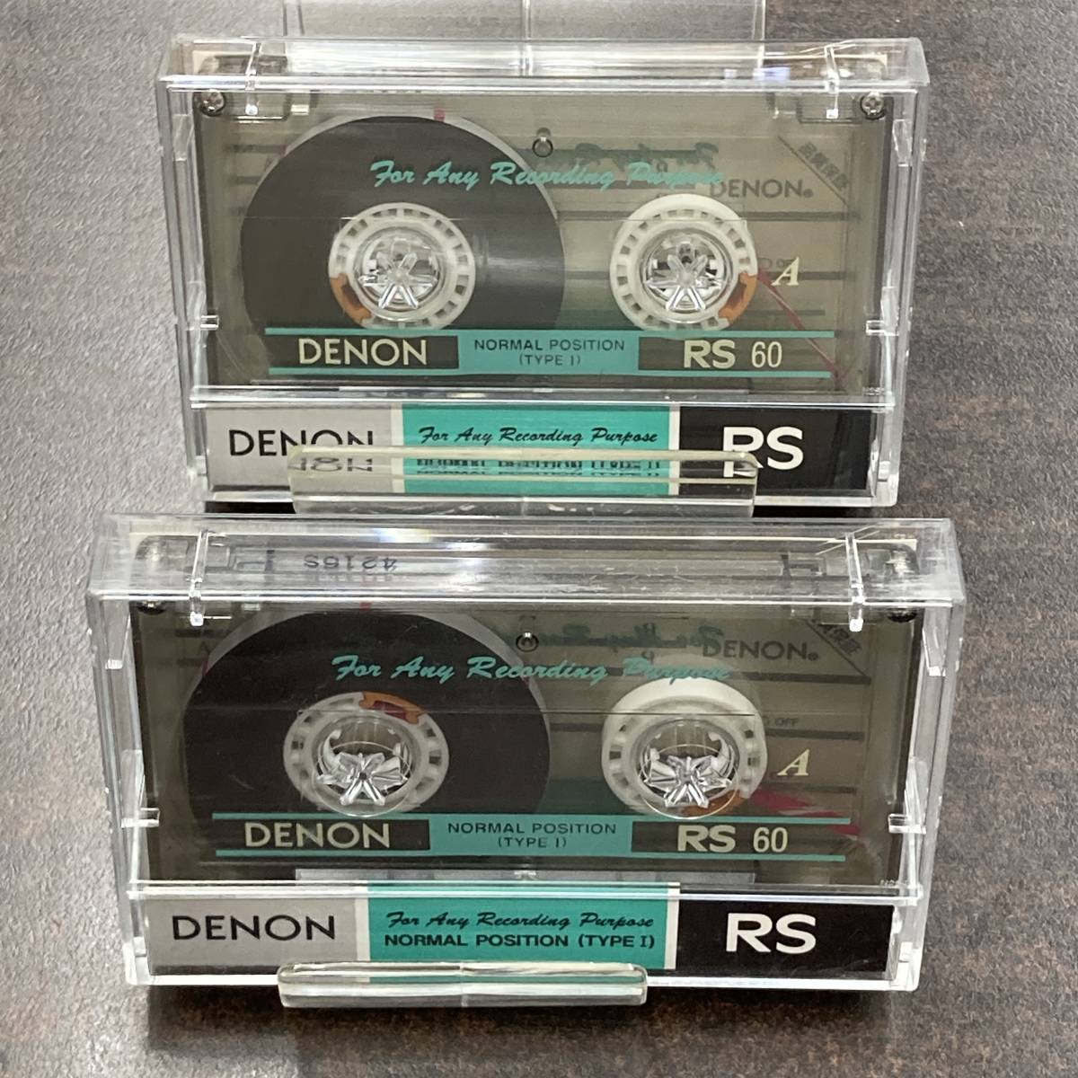 0736BT DENON RS 60分 ノーマル 2本 カセットテープ/Two DENON 60 Type I Normal Position Audio Cassette_画像5