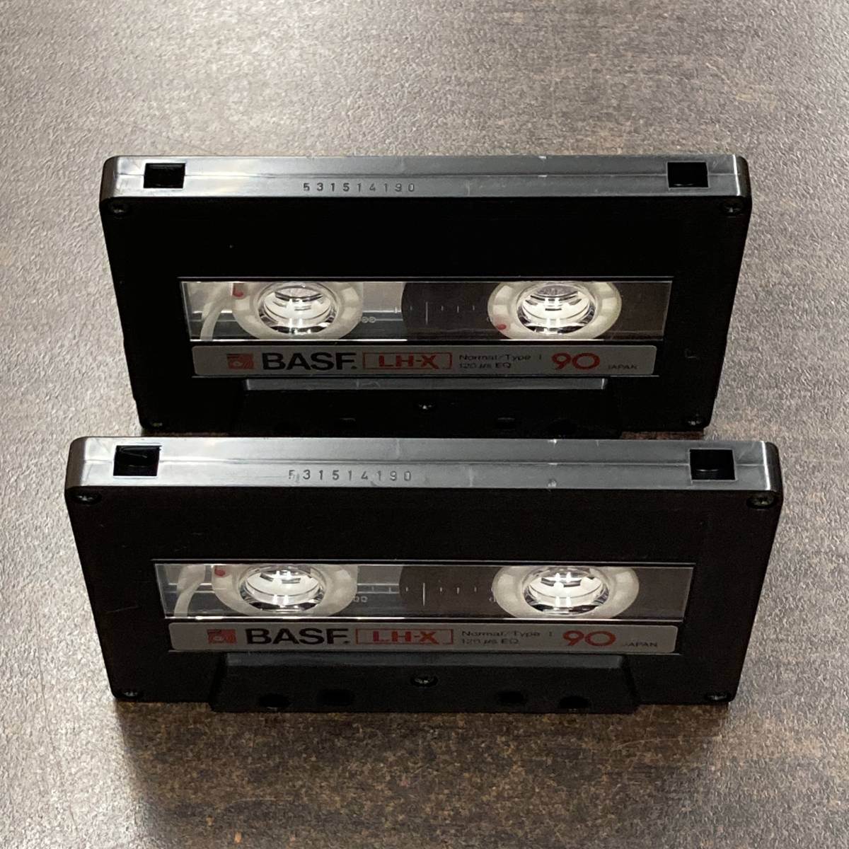 0758T BASF LH-X 90分 ノーマル 2本 カセットテープ/Two BASF 90 Type I Normal Position Audio Cassette_画像2