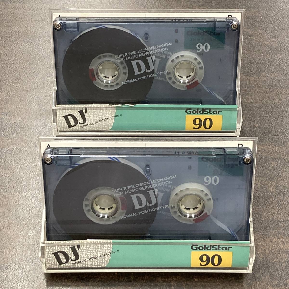 0772T Gold Star DJ 90分 ノーマル 2本 カセットテープ/Two Gold Star 90 Type I Normal Position Audio Cassette_画像1