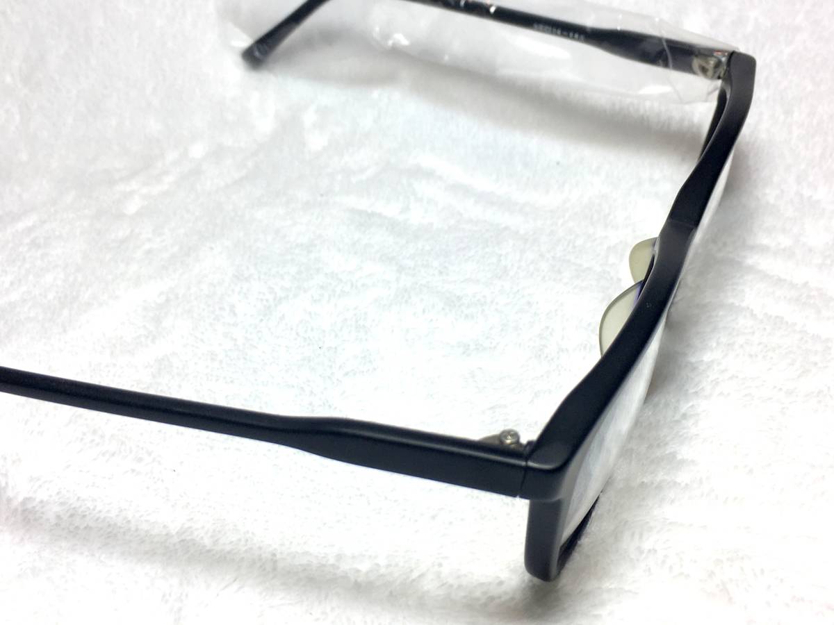 デッドストック The Vintage セル 眼鏡 VT-825 56 艶消し 黒 大きめ ウェリントン ビンテージ 未使用 ブラック フレーム_画像7