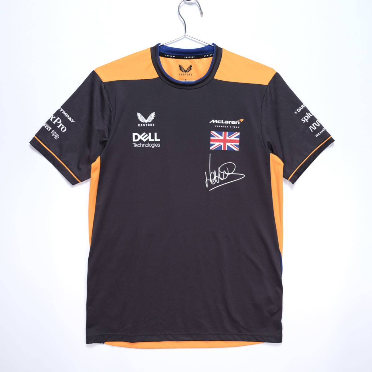 【送料無料】2022 マクラーレン F1 チーム ランド・ノリス ドライバー Tシャツ/McLaren F1 TEAM/CASTORE(カストレ)/Sサイズ_画像1