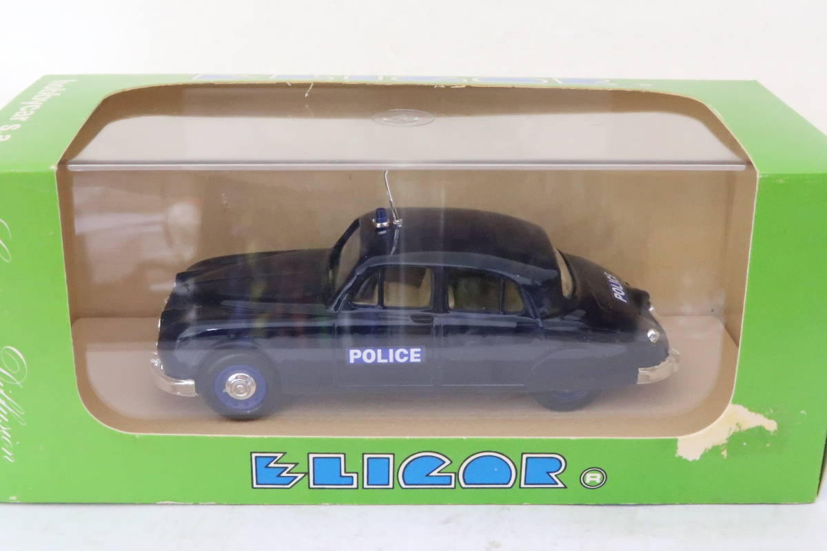 ELIGOR 1130B JAGUAR MK1 POLICE URBANE ジャガー パトカー 箱付 1/43 フランス製 イシレ_画像6