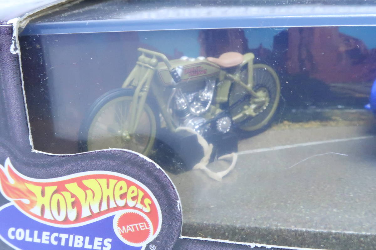 Hot-Wheels motor cycle HARLEY-DAVIDSON Rumble Road ハレーダビッドソン 4台セット 難有 ヨクレ_中の輪ゴムが溶けてます