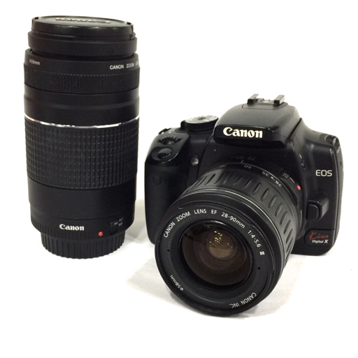 Canon EOS Kiss Digital X ZOOM LENS EF 28-90mm 1:4-5.6 75-300mm 1:4