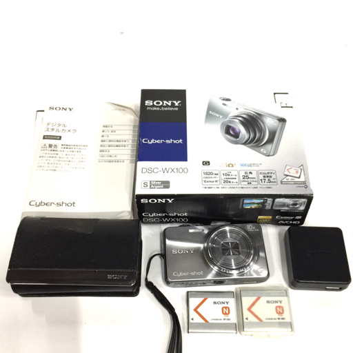 1円 SONY Cyber-shot DSC-WX100 3.3-5.9/4.45-44.5 コンパクトデジタルカメラ デジカメ シルバー_画像1