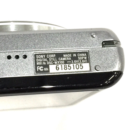 1円 SONY Cyber-shot DSC-WX100 3.3-5.9/4.45-44.5 コンパクトデジタルカメラ デジカメ シルバー_画像6