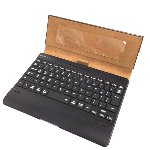 1円 美品 ELECOM TK-CAP03BK タブレットケース付きワイヤレスBluetooth(R)キーボード for iPad & Tablet_画像1