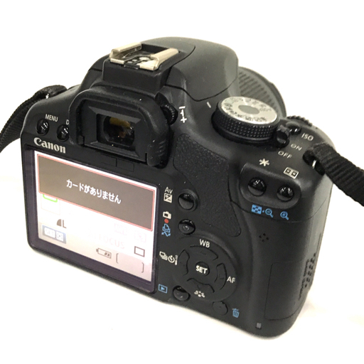 1円 Canon EOS Kiss X3 EF-S 18-55mm 1:3.5-5.6 IS 55-250mm 1:4-5.6 デジタル一眼レフ カメラ 動作確認済み C231108_画像3
