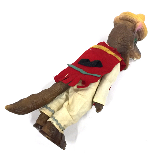 ブーフーウー 三匹のこぶた オオカミ ソフビ 人形 ホビー 玩具 昭和レトロ 現状品 計3点 セット QG113-56_画像9