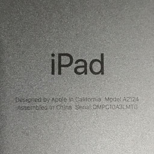 1円 AU iPad mini 7.9インチ 第5世代 Wi-Fi+Cellular 256GB A2124 MUXC2J/A タブレット 本体 利用制限_画像4