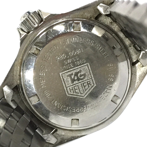 1円 タグホイヤー 腕時計 980.008N 1000 Professional 200m デイト 黒文字盤 クォーツ レディース TAG Heuer_画像2