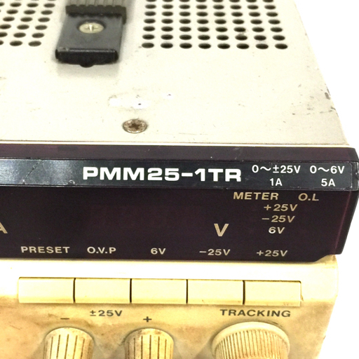 KIKUSUI PMM25-1TR 直流安定化電源 Regulated DC Power Supply 0-±25V 1A, 0-6V 5A 100V_画像6