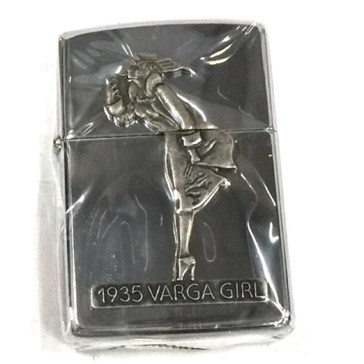 ジッポー オイルライター 喫煙具 The Varga Girl 1935 ウインディ シルバーカラー 約5.5×3.8cm 付属品有り ZIPPO_画像1