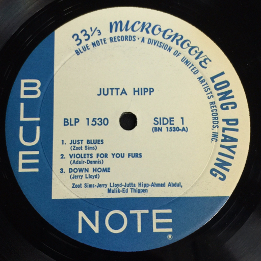 JUTTA HIPP With Zoot Sims Blue Note 1530 レコード ジャズ 現状品_画像5