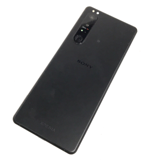 1円 SIMフリー android SONY Xperia 1 III XQ-BC42 512GB フロストブラック スマホ 本体 SIMロック解除済_画像6