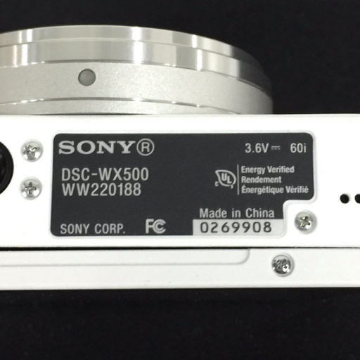 SONY Cyber-Shot DSC-WX500 3.5-6.4/4.1-123 コンパクトデジタルカメラ ホワイト 動作確認済み_画像6