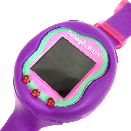 美品 BANDAI Tamagotchi Uni Purple たまごっちユニ 電子玩具 バンダイ_画像1