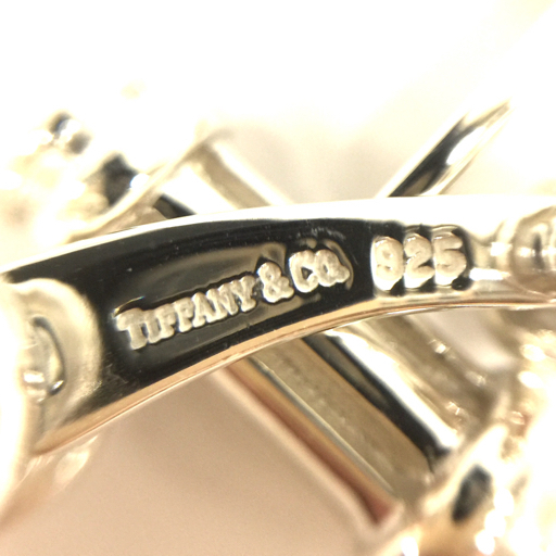 ティファニー カフスボタン カフリンクス バンブーモチーフ シルバー 925 総重量約16.9g Tiffany＆Co. QS121-88_画像5