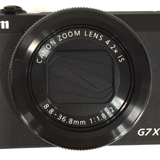 1円 Canon PowerShot G7X Mark 8.8-36.8mm 1:1.8-2.8 コンパクトデジタルカメラ ブラック L111749_画像2