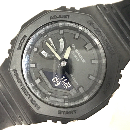 カシオ Gショック カーボンコアガード GA-2100-1A1ER クォーツ アナデジ 腕時計 稼働品 ブラック メンズ CASIO_画像1