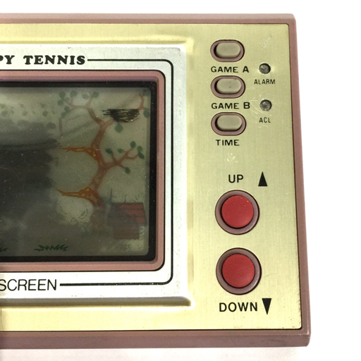 Nintendo ゲーム＆ウォッチ SP-30 スヌーピーテニス 通電確認済み QG121-28_画像2
