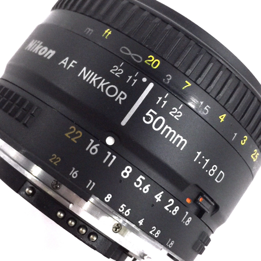 1円 Nikon AF NIKKOR 50mm 1:1.8 D カメラレンズ Fマウント オートフォーカス_画像2