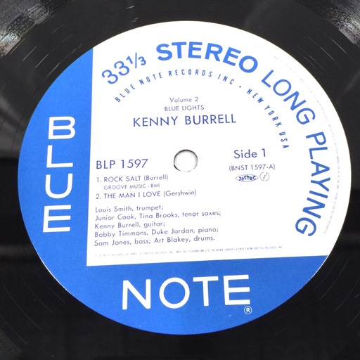 ケニー・バレル KENNY BURRELL / BLUE LIGHTS Vol.2 Blue Note 1596 ST-81597 レコード ブルーノート 現状品_画像3