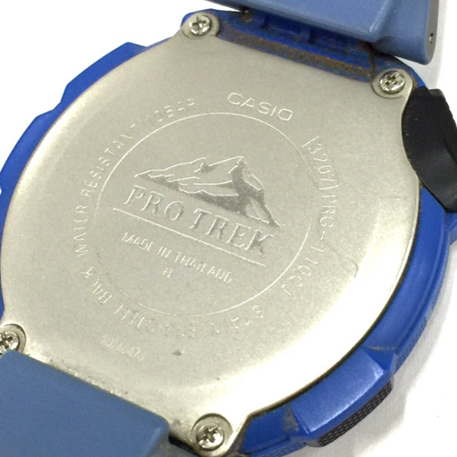 1円 カシオ 腕時計 プロトレック PRG-110CJ トリプルセンサー デジタル タフソーラー メンズ ブルー 青 CASIO_画像4