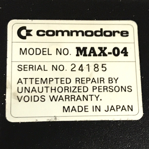 1円 commodore MAX-04 MAX MACHINE ゲーム機 マックスマシーン コモドール 本体 付属品・箱あり_画像6