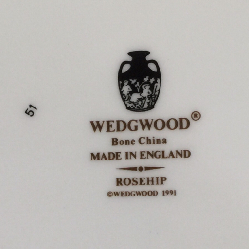 ウェッジウッド ローズヒップ ジャスパー プレート 皿 保存箱付き 洋食器 保存箱付き 2点セット A9577_画像5
