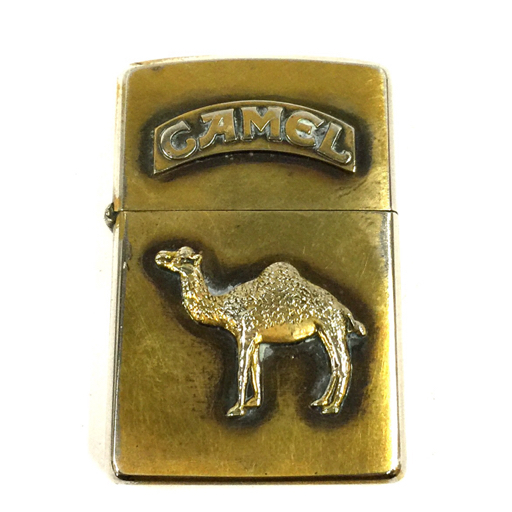 ジッポ オイルライター CAMEL ゴールドカラー/CAMEL TROPHY シルバーカラーネーム刻印入 ライター 喫煙具 計2点_画像2