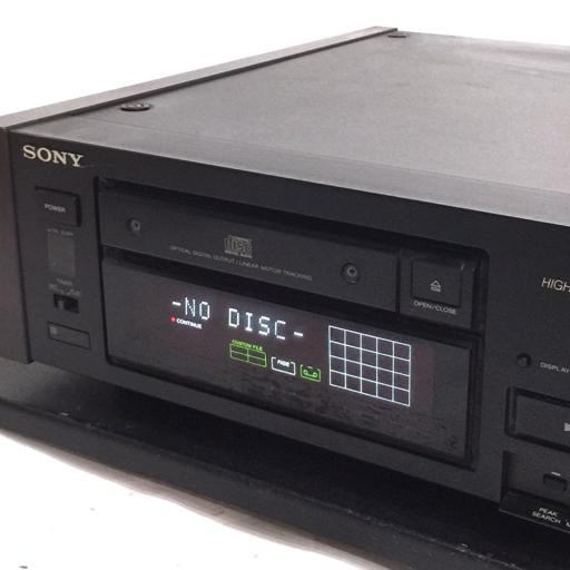 SONY CDP-X55ES CDデッキ CDプレーヤー 通電確認済み リモコン付き オーディオ機器_画像3