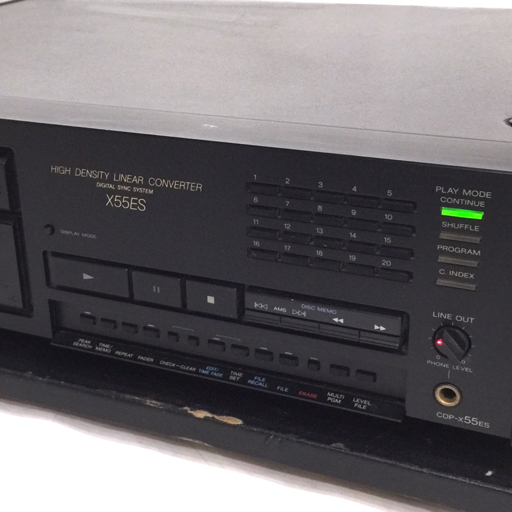 SONY CDP-X55ES CDデッキ CDプレーヤー 通電確認済み リモコン付き オーディオ機器_画像4