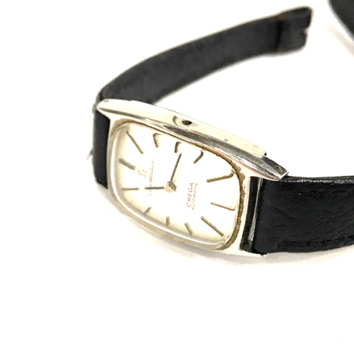 オメガ コンステーション 自動巻き オートマチック 腕時計 レディース ジャンク品 シルバーカラー文字盤 QS122-14_画像5