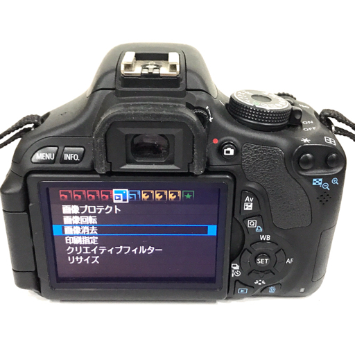 Canon EOS Kiss X5 ZOOM LENS EF-S 18-55mm 1:3.5-5.6 IS ミラーレス一眼 カメラ ブラック_画像2