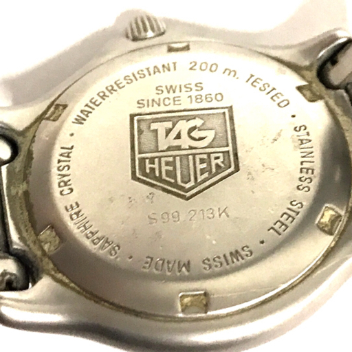 タグホイヤー プロフェッショナル デイト クォーツ 腕時計 S99.213K ボーイズサイズ グレー文字盤 QS122-33_画像3