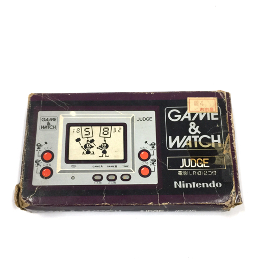 任天堂 ゲーム＆ウォッチ ジャッジ JUDGE IP-05 ゲーム 当時物 保存箱 付属 QG122-98_画像7