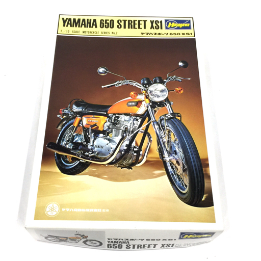 1円 ハセガワ 1/10 ヤマハスポーツ 650 XS1 YAMAHA 650 STREET XS1 プラモデル 未組立品 保存箱 付属 Hasegawa_画像1