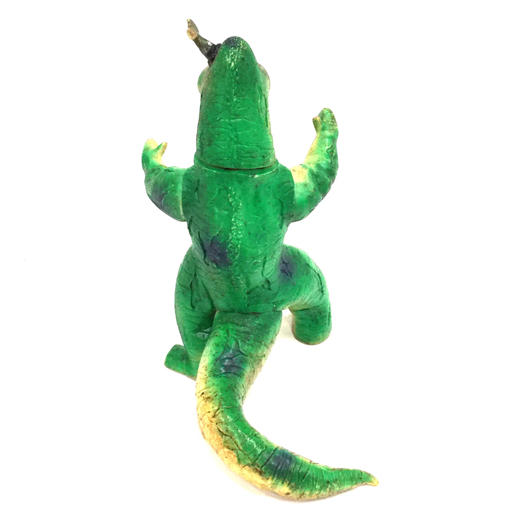 ブルマァク ウルトラ怪獣 エレキング ソフビ人形 フィギュア 約20.5cm グリーン系 置物 ホビー 玩具 現状品 QG122-105_画像3