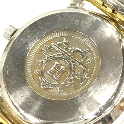 エルメス 腕時計 セリエ SE4.220 ラウンド コンビカラー クォーツ レディース 社外ベルト HERMES QS122-27_画像2