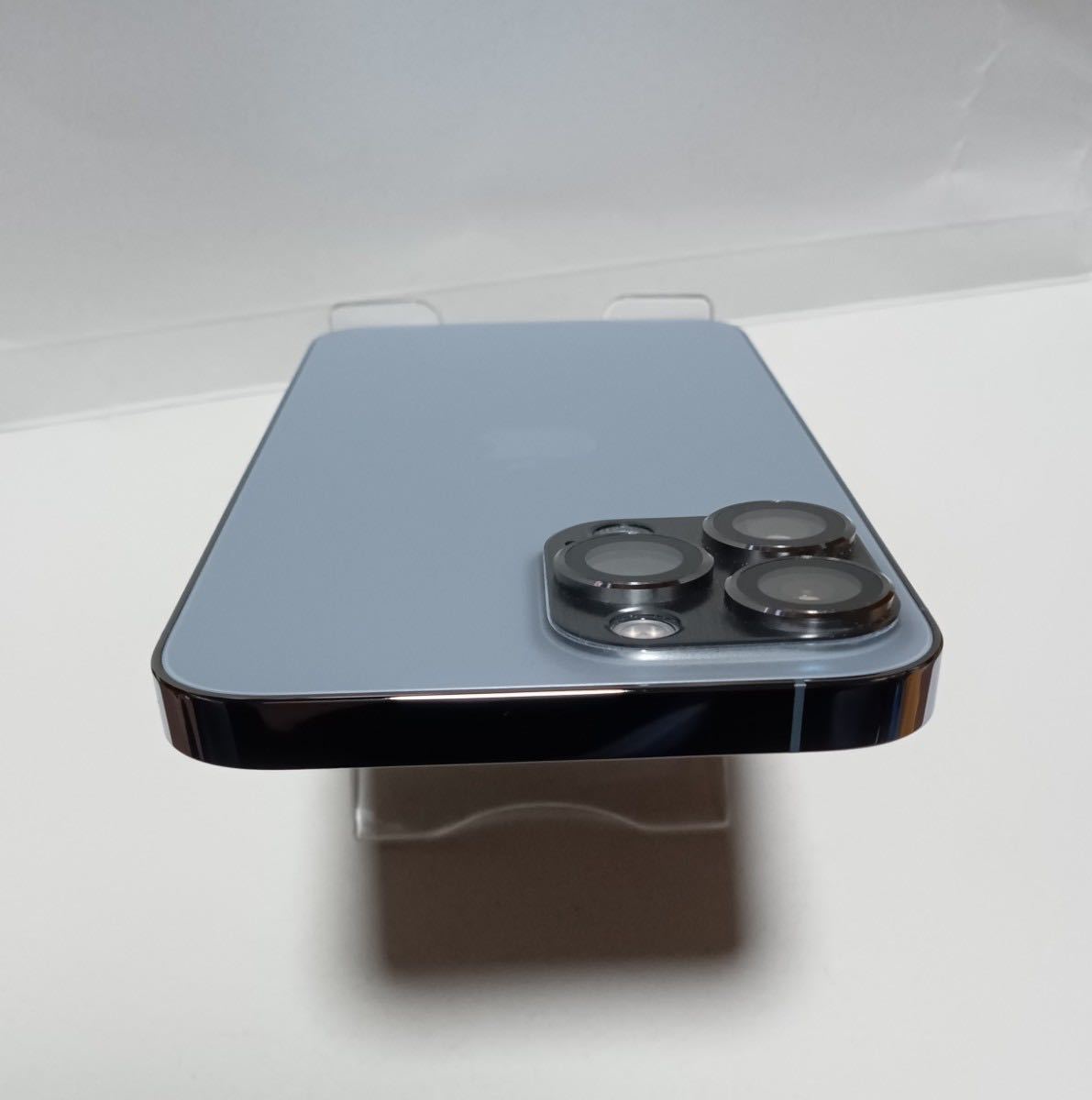 美品 / おまけ付き/ Apple iPhone13 Pro Max 128GB Sierra Blue SIMフリー / バッテリー98％ / 純正シリコンケース他付き_画像5