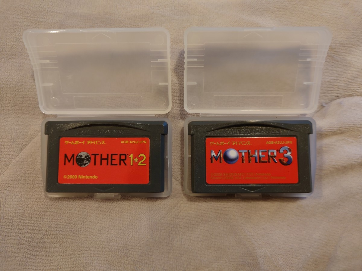 GBA「 MOTHER1+2／MOTHER3 」2本セット　ソフトのみ_画像1