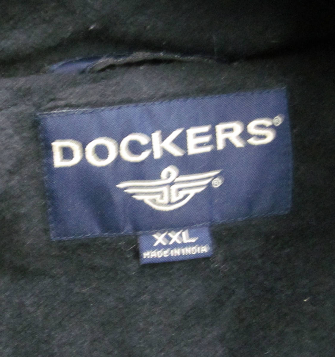 US古着 DOCKERS ドッカーズ 裏フリース ジャケット パーカ XXL 2XL d14_画像4