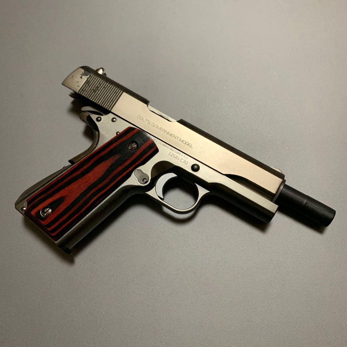 最終値下げ MGC製 GM5 ガバメント シルバーHW樹脂製 SPG規格適合 最終値下げ MGC製 GM5 ガバメント シルバーHW樹脂製 SPG規格適合