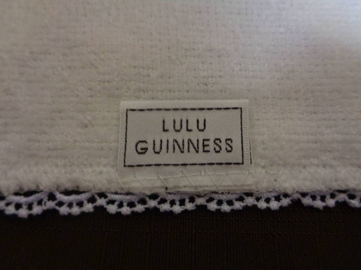 ■LULU GUINNESS ルルギネス　レースタオルハンカチ■　_画像5